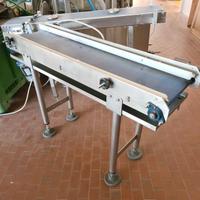 nastro alimentare inox con sponde usato