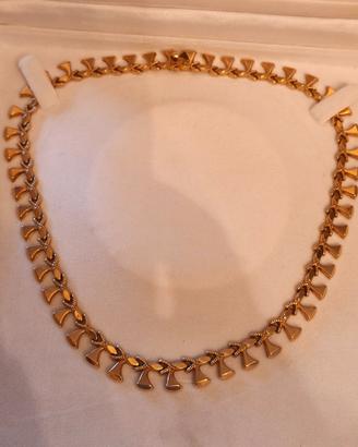 collana oro 18 k donna anni 50 gusto retrò