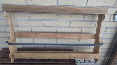 Porta bottiglie in legno