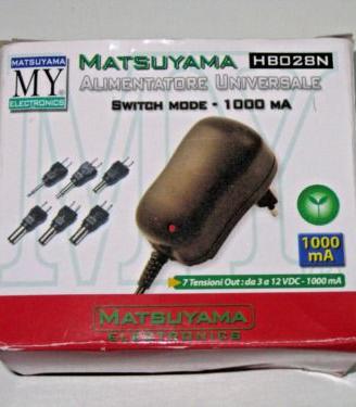 ALIMENTATORE SPINA SWITCHING 230Vac 1A REGOLABILE