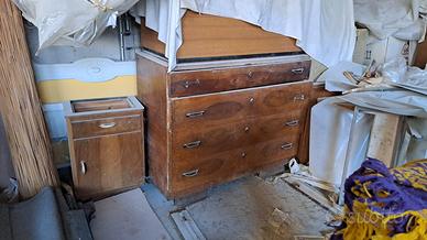 comò anni 50  in noce nazionale