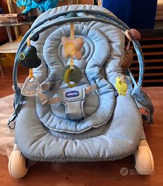 Sdraietta Chicco Balloon azzurra con arco giochi