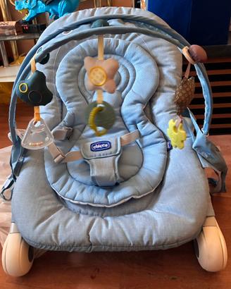Sdraietta Chicco Balloon azzurra con arco giochi