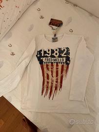 Fred mello, tshirt a manica lunga, 12 anni