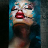 Quadro dipinto olio su tela 40x70 cm