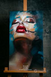 Quadro dipinto olio su tela 40x70 cm