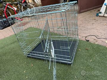 GABBIA PER CANE IN METALLO – DOPPIA PORTA