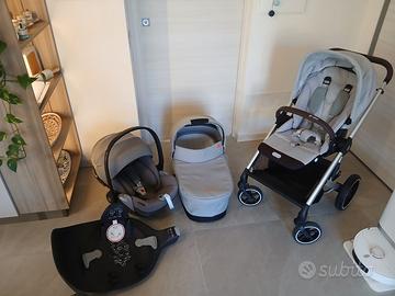 Trio Cybex grey 2025+base z isofix tutto pulito