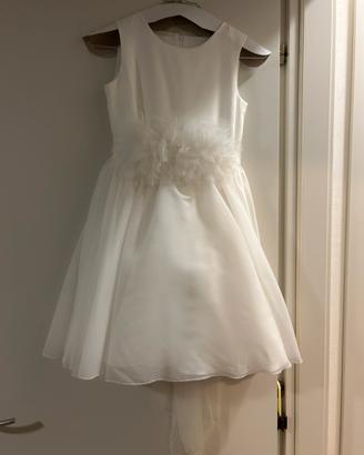 Vestito comunione con coprispalle abinato