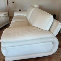 Divano chateau d ax bianco 3 posti e 2 posti pelle