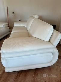 Divano chateau d ax bianco 3 posti e 2 posti pelle