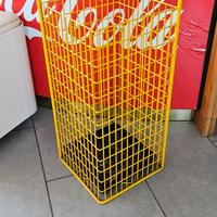 cesto in ferro anni 70 porta ombrelli 
