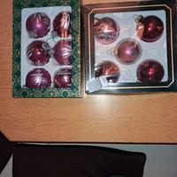 palle di natale  in vetro, vintage