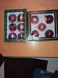 palle di natale  in vetro, vintage