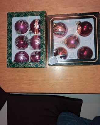 palle di natale  in vetro, vintage