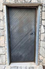 Porta artigianale in ferro battuto da verniciare