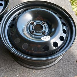 2 cerchi ferro 16 Renault Megane 4 fori 4x100 mm