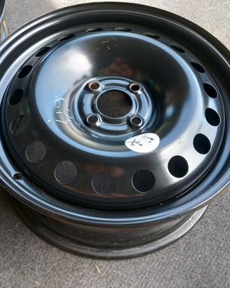 2 cerchi ferro 16 Renault Megane 4 fori 4x100 mm