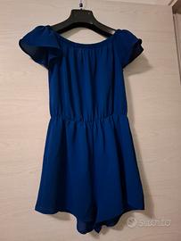 Vestito blu elettrico