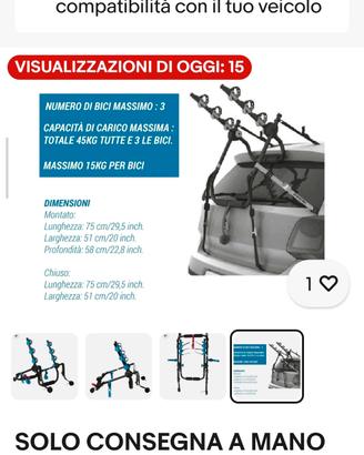 Porta bici auto Decathlon 