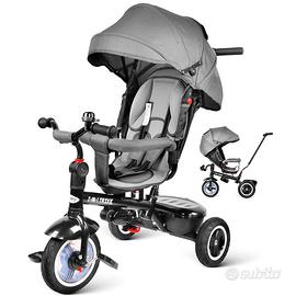 Triciclo Passeggino Evolutivo 7-in-1 – nuovo
