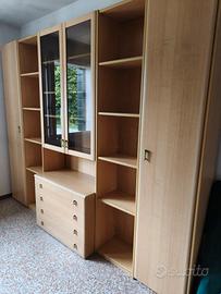 Libreria con cassettiera 