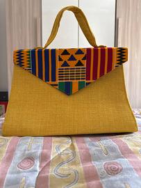 Borsa con tessuto africano wax