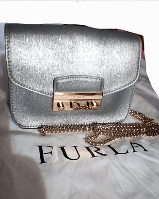 Minibag Furla Metropolis Mini color Platino
