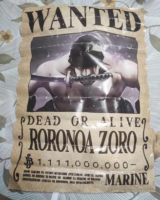 Poster roronoa Zoro One piece gadget pirati