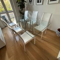 Tavolo Cristallo Bonaldo Mille 220 x 100 cm