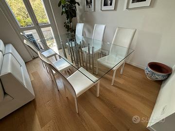 Tavolo Cristallo Bonaldo Mille 220 x 100 cm