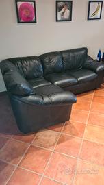 divano Angolare in pelle
