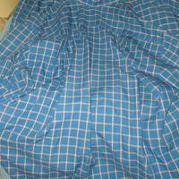 camicia anni 90 azzurra a quadri uomo