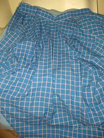 camicia anni 90 azzurra a quadri uomo