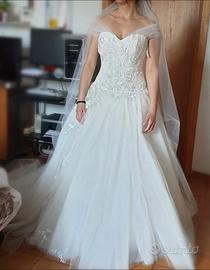 Abito da sposa principessa avorio