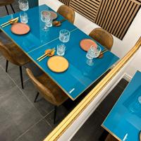 12 tavolini in vetro per ristorazione