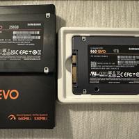 Samsung SSD 870 EVO 250GB + 860 QVO 1TB come nuovi