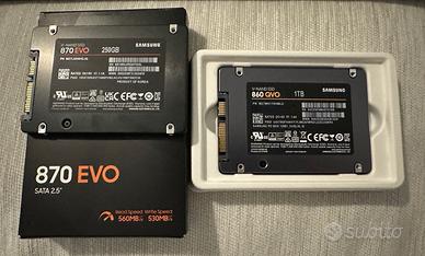 Samsung SSD 870 EVO 250GB + 860 QVO 1TB come nuovi