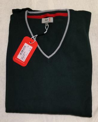 SLAM Maglia uomo scollo a V cotone e cashmere