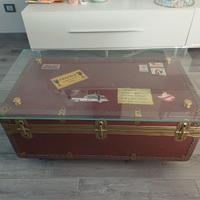 Tavolino soggiorno baule vintage