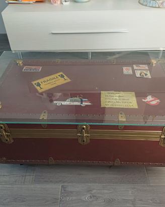 Tavolino soggiorno baule vintage