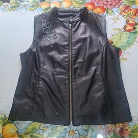 Gilet vintage pelle donna Conbipel tg.46