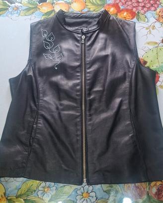 Gilet vintage pelle donna Conbipel tg.46