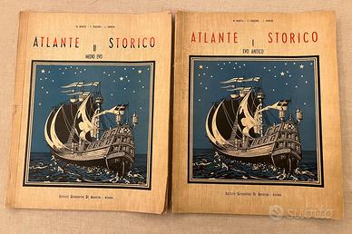 5 Atlanti Storici De Agostini anni 40-50 Originali