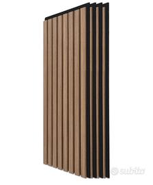 4 pannelli acustici legno noce fonoassorbenti nuov