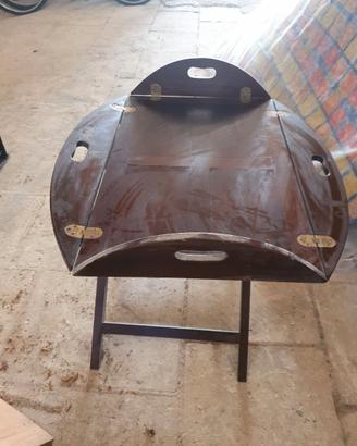 Tavolino basso con 4 lati piegabili