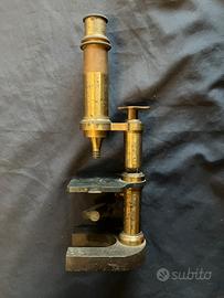 Microscopio antico sec XIX