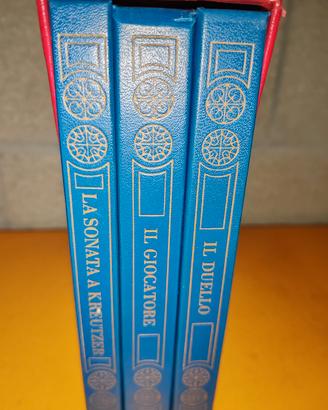 COFANETTO LIBRI CECHOV-DOSTOEVSKIJ-TOLSTOJ