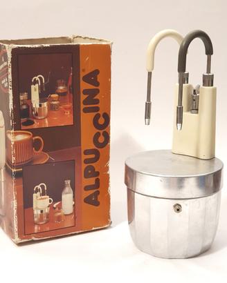 Caffettiera vintage moka anni '80 ALPU "Alpuccina"