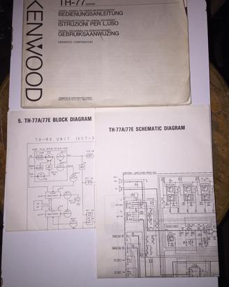 Kenwood th77 manuale e schemi originali
